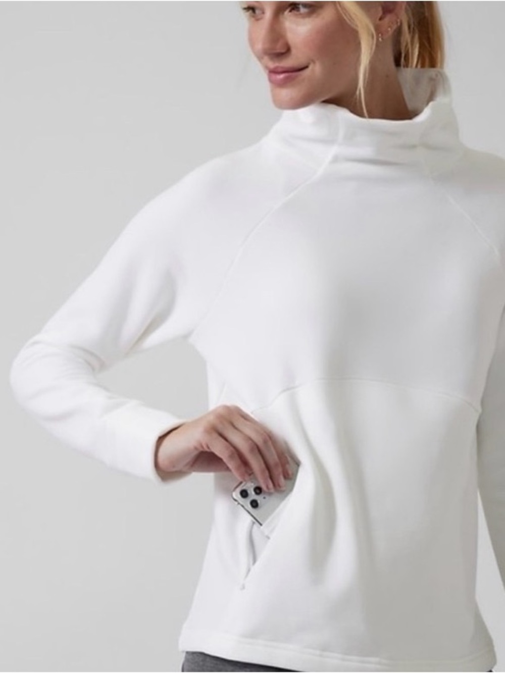 Athleta Altitude Polartec Funnel Neck Sweatshirt